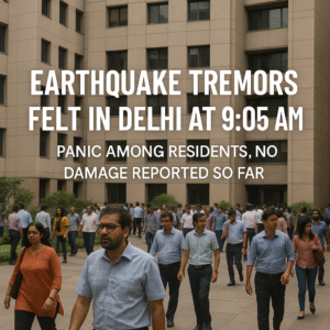 Tremors Rock Delhi at 905 AM Panic Among Residents, No Damage Reported So Far