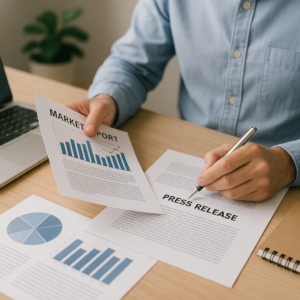 How to Turn a Market Report Into a Press Release